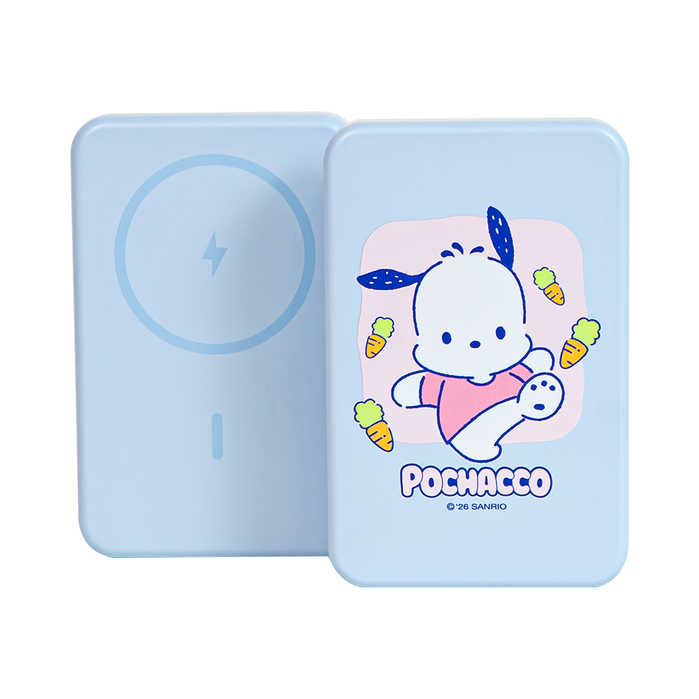 산리오캐릭터즈 22.5W 고속충전 맥세이프 아이폰 갤럭시 무선보조배터리 10000mAh, 포차코 - 상세 이미지 2