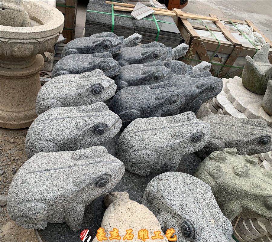 석재 돌두꺼비 정원인테리어 모형 조형물 마당 석상 풍수 재물 행운 두꺼비 - 상세 이미지 2