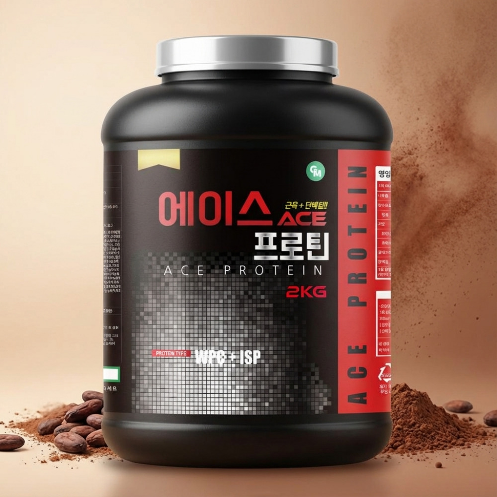 단백질보충제 에이스 프로틴 쉐이크 농축 유청 WPC 헬스 보충제 프로틴 초코맛 - 상품 이미지
