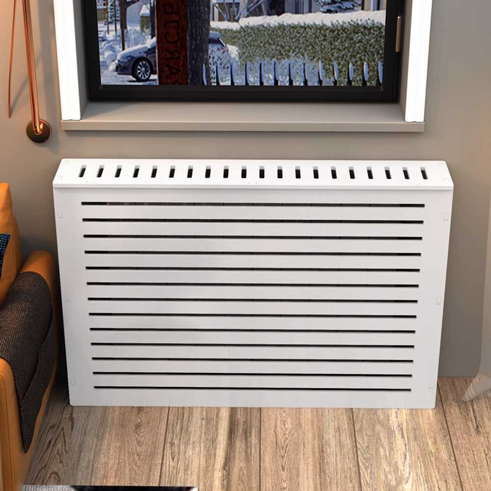 라디에이터 덮개 배관 가림막 파이프 전선 보일러배관 60x70x20cm - 상품 이미지