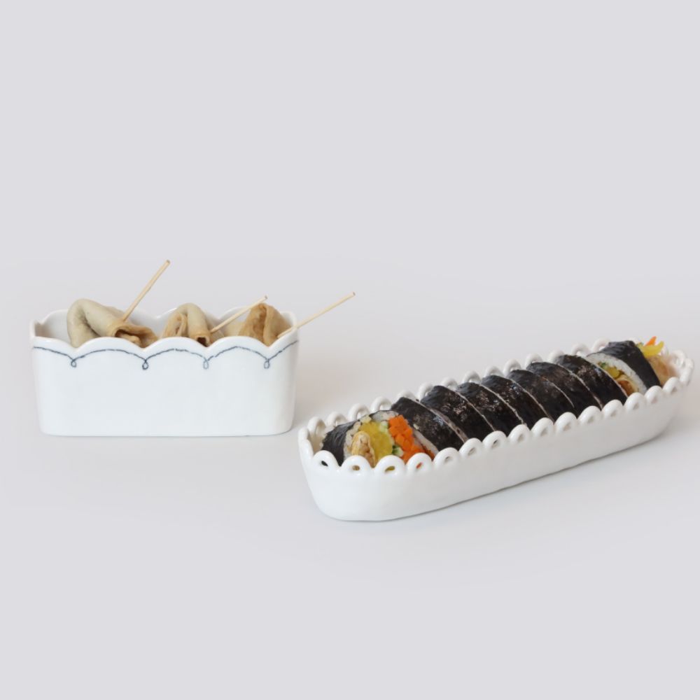 씨오공방 김밥그릇 Kimbap Plate 김밥접시 디저트접시 핸드메이드 도자기 - 상세 이미지 2