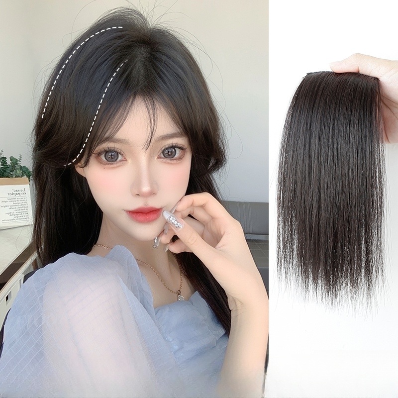 피스 가발 정수리 자연스러운 새치커버 볼륨 헤어뽕 옆머리 뒷머리 부분가발 20cm - 상세 이미지 3