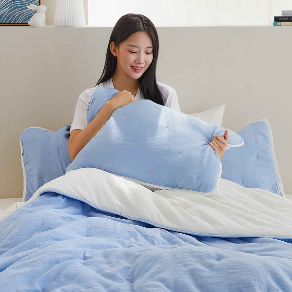 베네베딩 웰슬립 고온 워싱 포근한 밴드형 베개커버 50x70