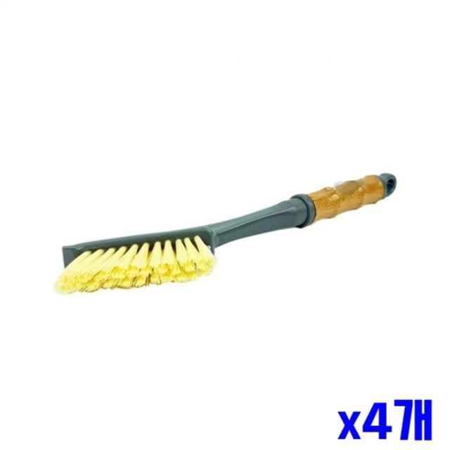 튼튼한 우드 브러쉬 틈새 청소솔 x4개묶음 틈새청소솔 - 상품 이미지