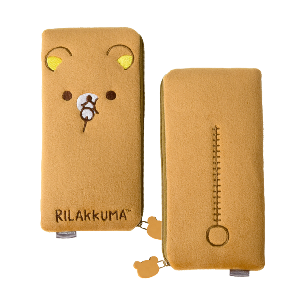 [예약판매] 리락쿠마 필통 롱 파우치 소품 캐릭터 산엑스 브라운 굿즈 제품 이미지