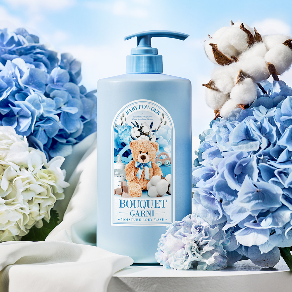 [1개] 부케가르니 모이스처 바디워시 1,000ml  화이트머스크 향 이미지 4