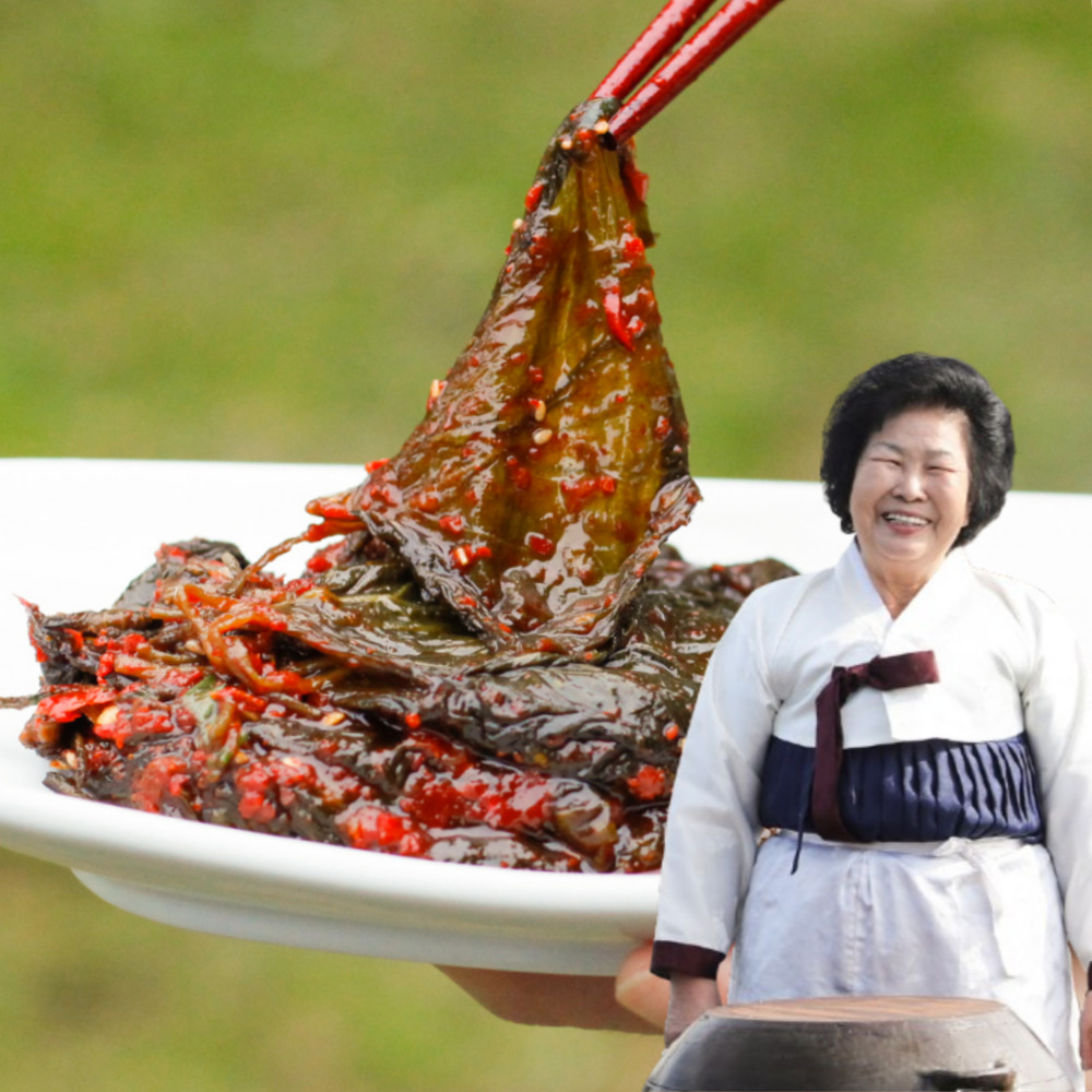 양념깻잎장아찌 삭힌깻잎 절임 국산 반찬 1kg 장본가 강순옥명인 - 상품 이미지