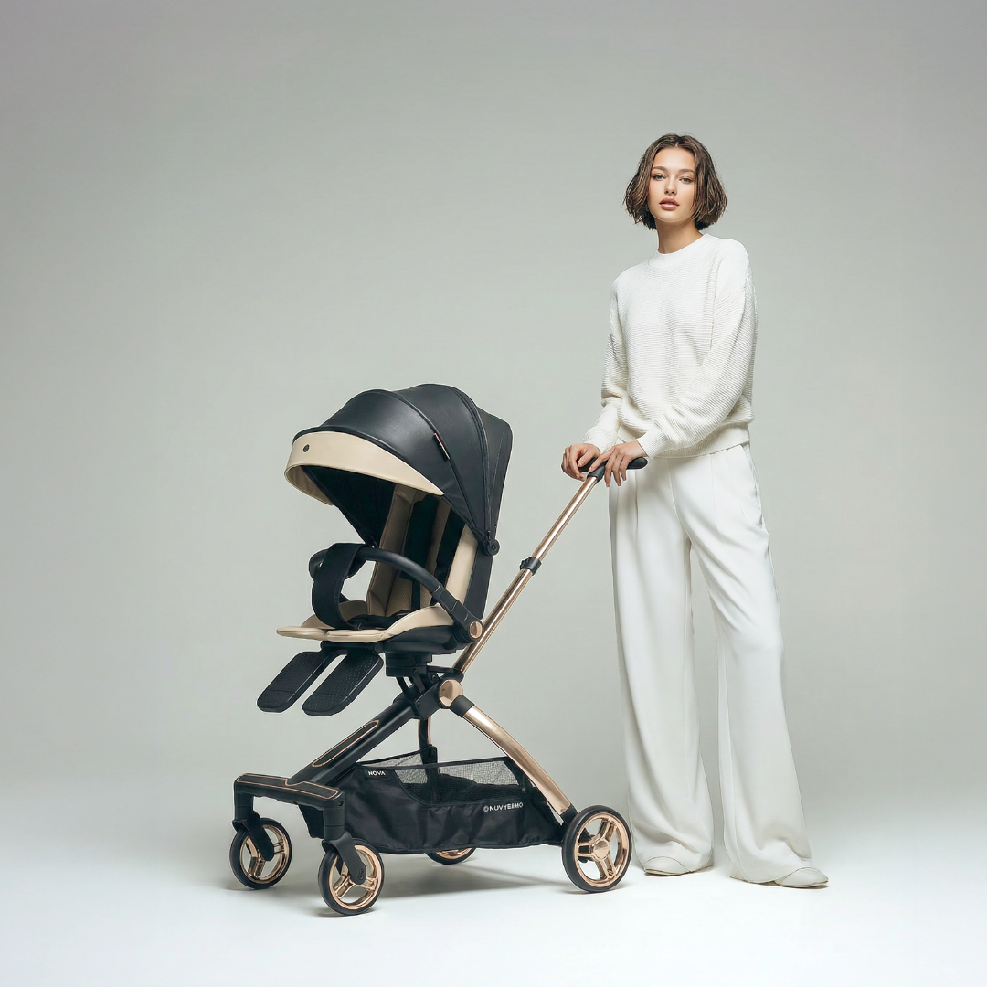 [누비앤타보] NUVY 노바 트라이크 휴대용 유모카 TAVO프리미엄 버전 블랙