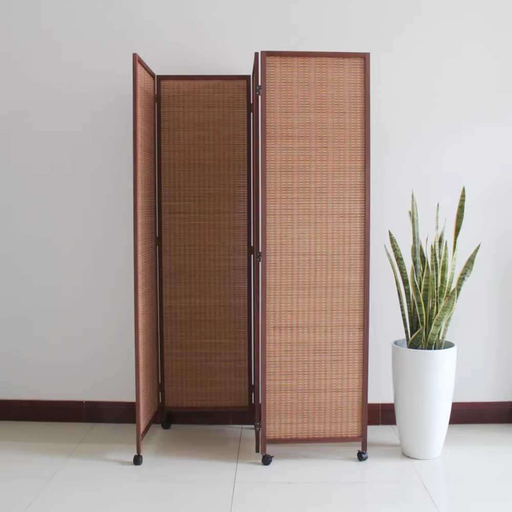 접이식 바퀴 파티션 이동식 칸막이 공간 분리 스크린 50x170cm 4패널 - 상세 이미지 2