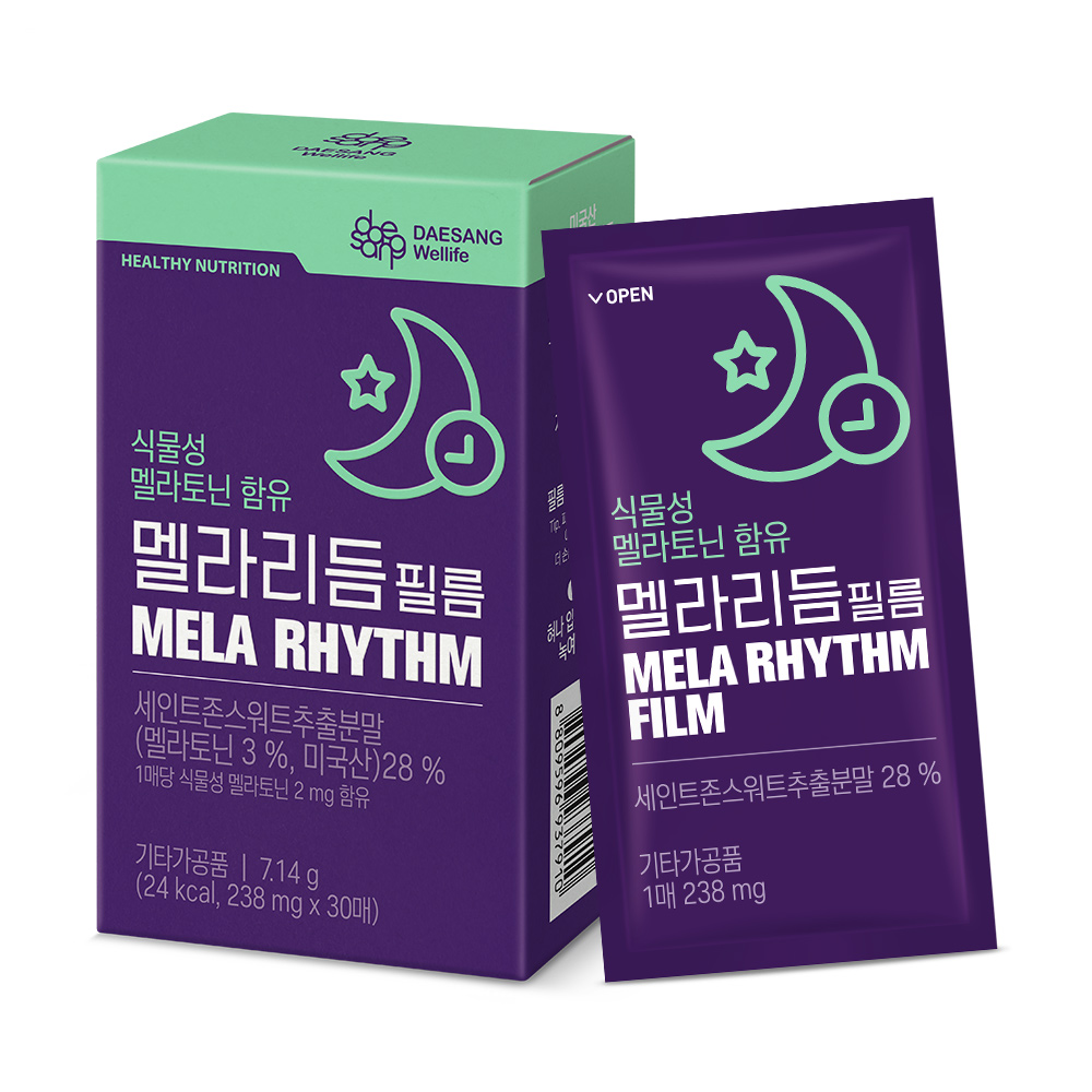 웰라이프 식물성 멜라토닌 함유 멜라리듬 필름 30매, 1개 - 상세 이미지 2