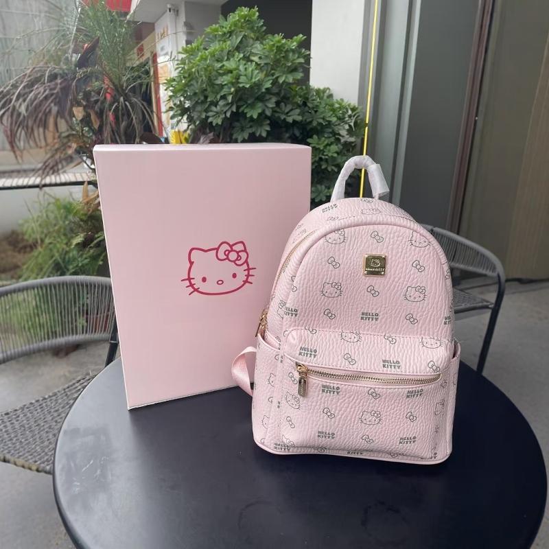 헬티 대학생 대용량 여행 다용도 데일리 가방 핑크 헬로키티 백팩 라지 - 상세 이미지 3