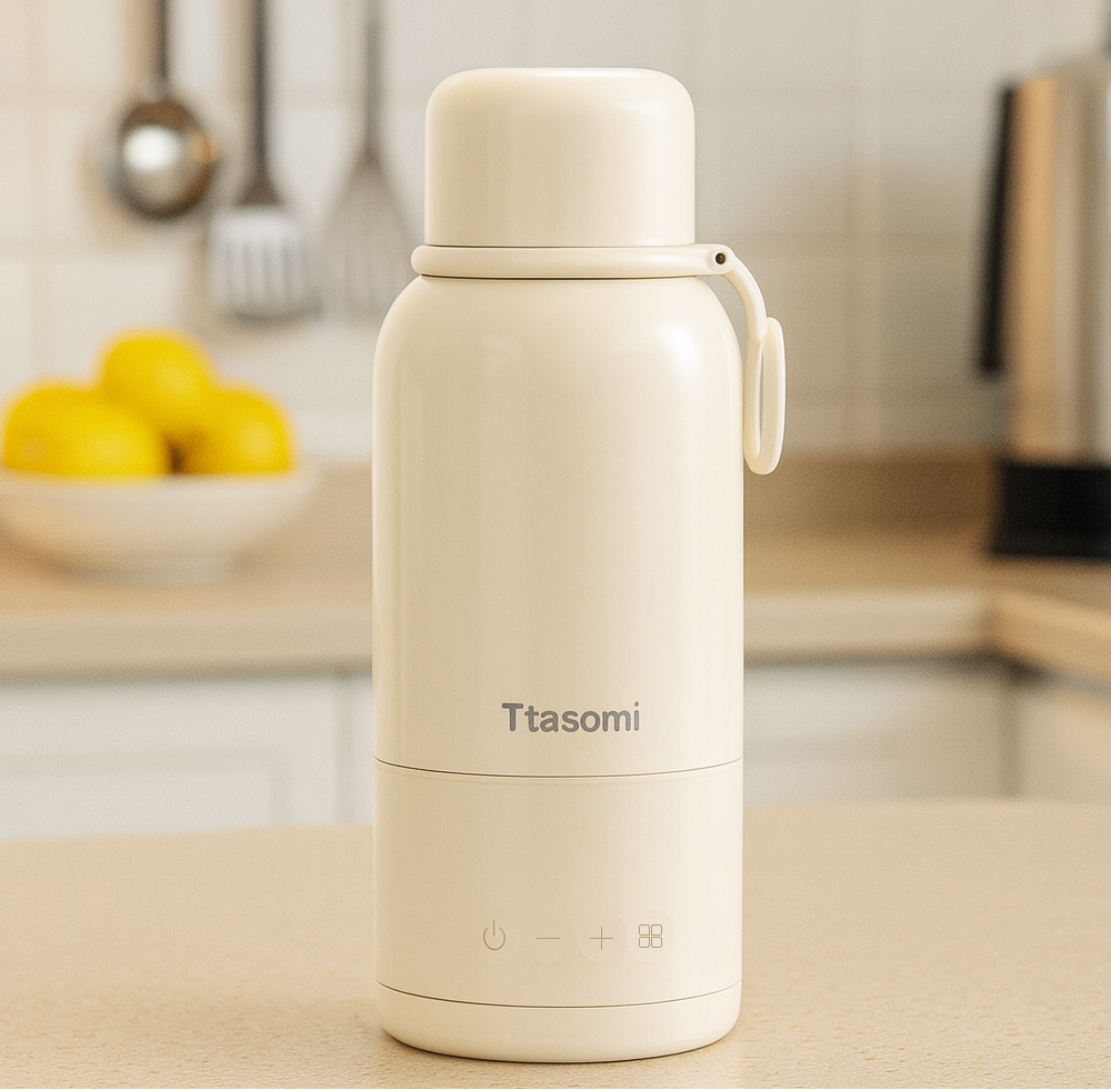 따소미 100도씨 무선 탈착식 가열텀블러 보온 휴대용 포트 500ml 이미지 6