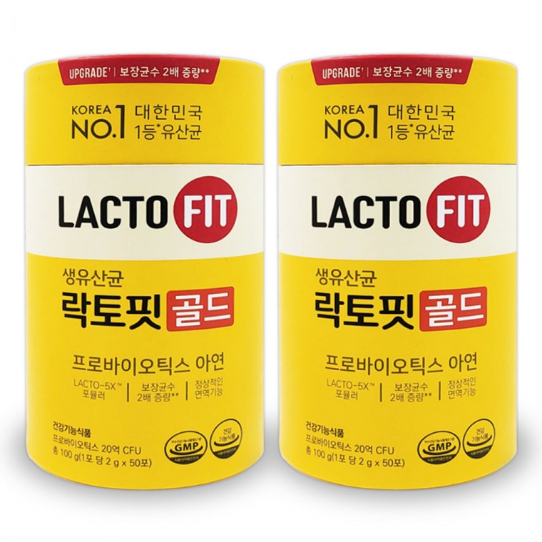 락토핏 생유산균 골드 2g x 50포 2통 - 상품 이미지
