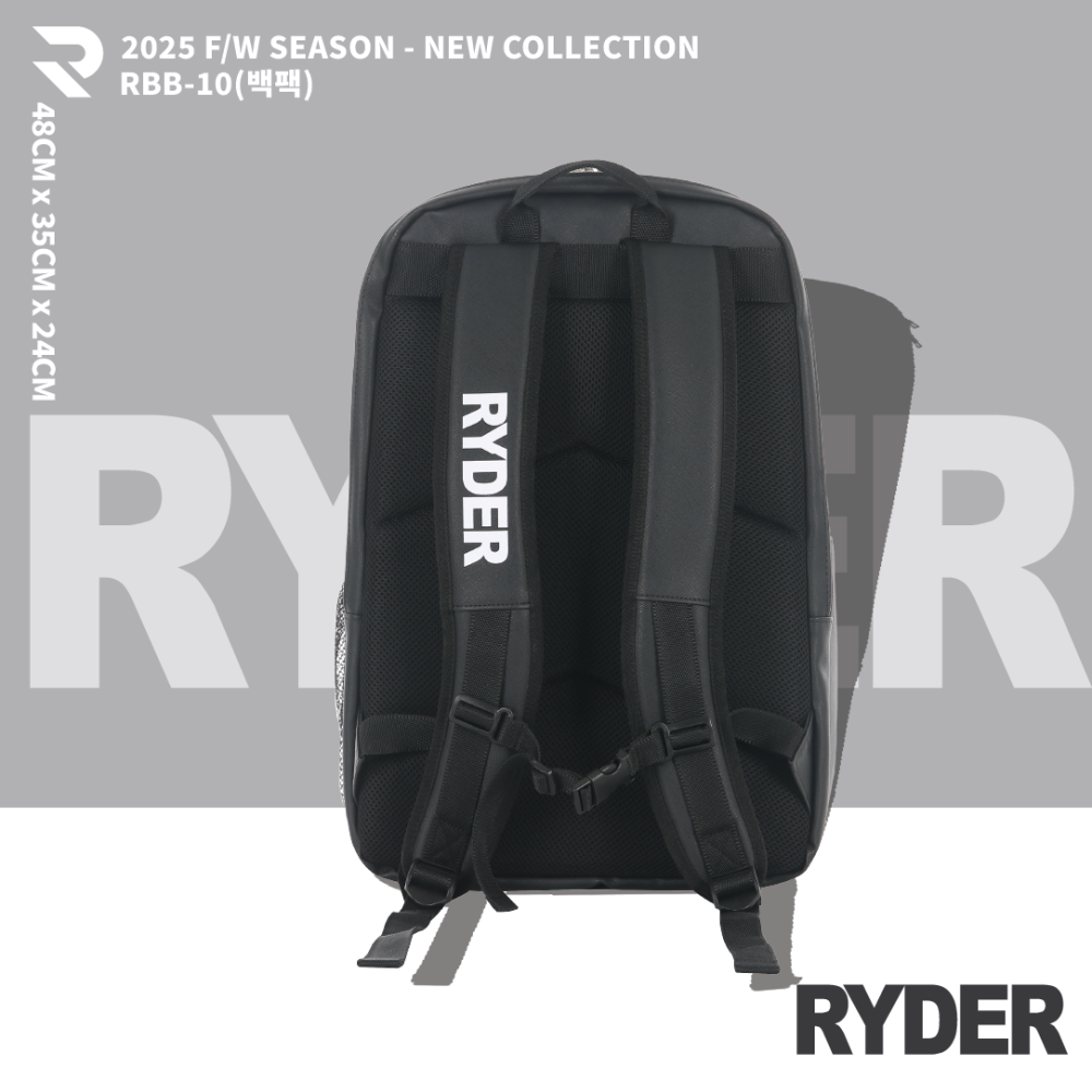 라이더 RYDER RBB-10 배드민턴 백팩 스쿼시 테니스 스포츠 가방 라켓 신발 수납 - 상세 이미지 2