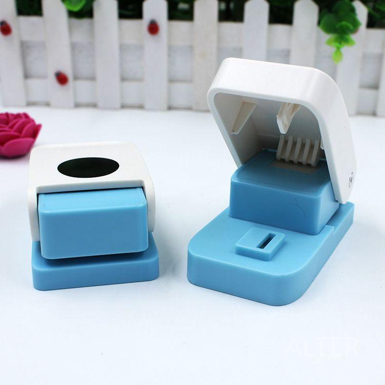 펀치 사각 모양 펀칭기 스크랩북 엠보싱 사각형 대형 종이 원형 (약 2.5cm) - 상세 이미지 4