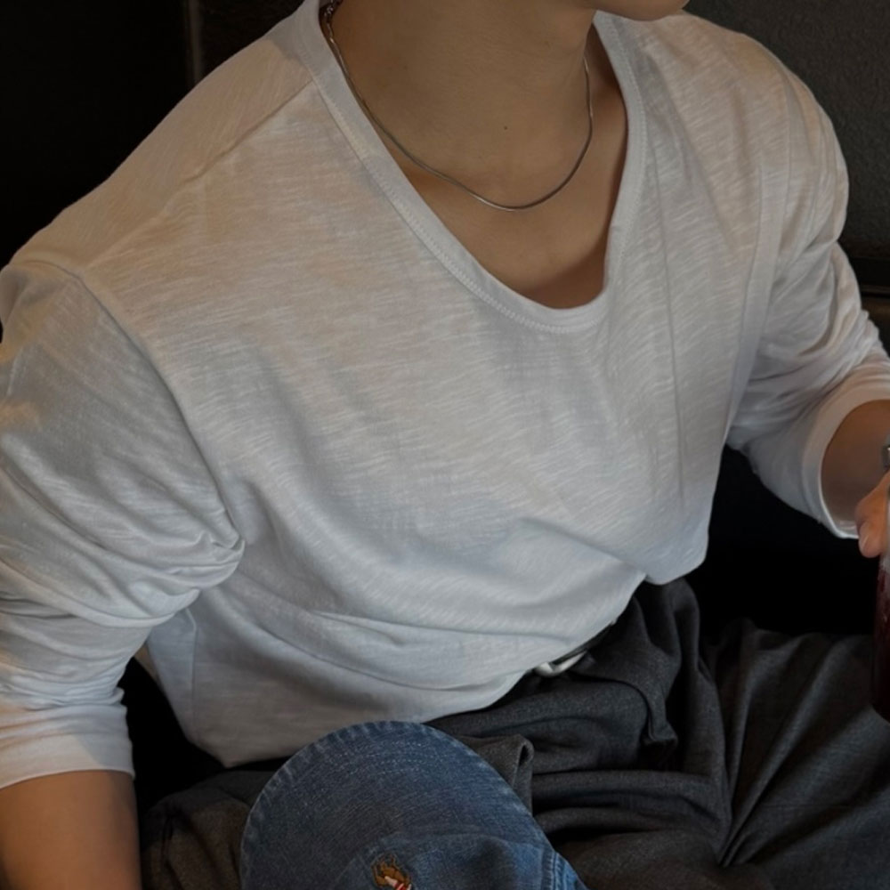 아웃핏 남자 스네이크 네클레스 1color 써지컬스틸 목걸이 실버 이미지 8