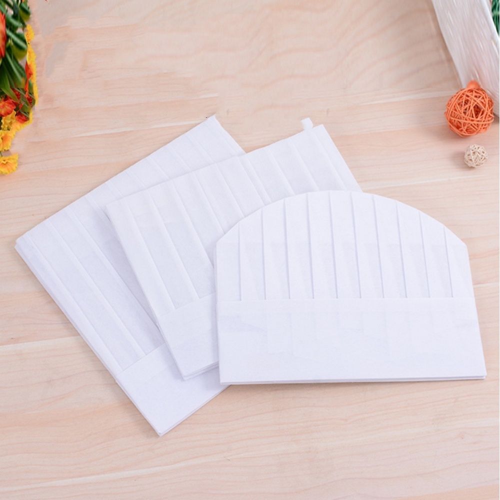 부직포 종이 모자 위생 일회용 제빵 조리사 주방장 - 상품 이미지