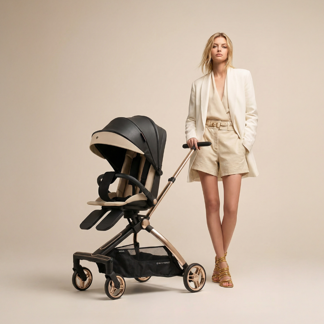[누비앤타보] NUVY 노바 트라이크 휴대용 유모카 TAVO프리미엄 버전 블랙