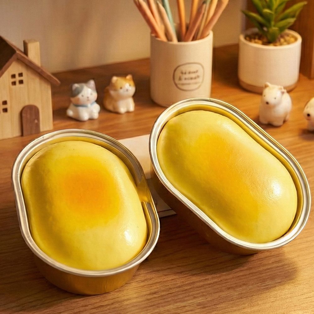치즈빵 스퀴시 쫀득 폭신 퐁신 말랑이 촉감놀이 스트레스 해소 말랑말랑 버터 향기 - 상품 이미지