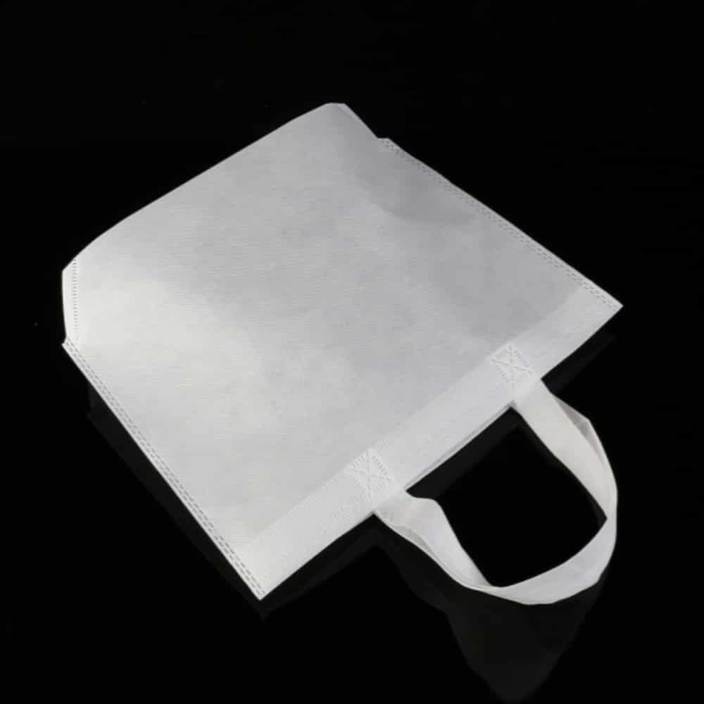 부직포 가방(화이트) 장보기가방 부직포포장가방 - 상품 이미지