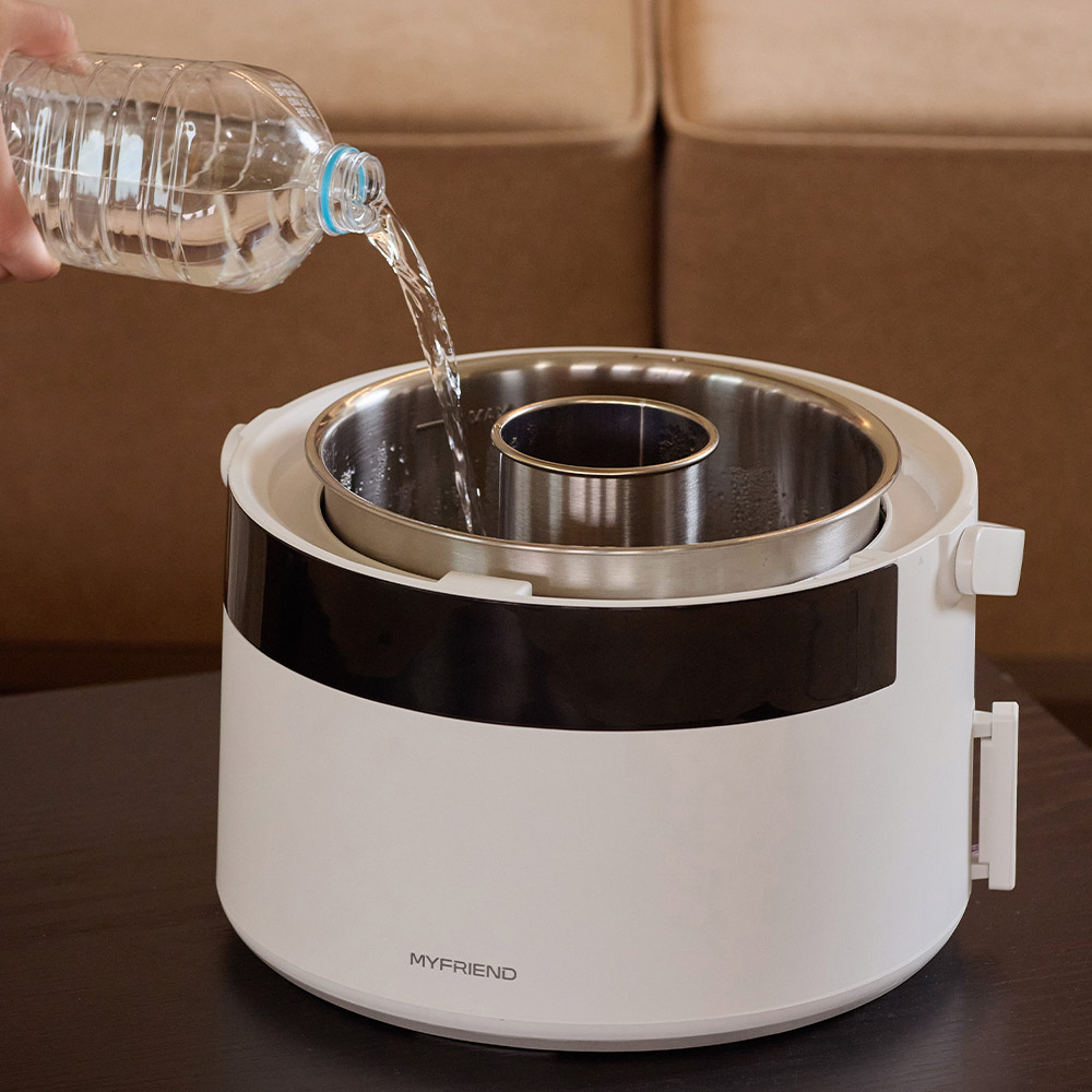 마이프랜드 가열식 가습기 4L 대용량 스테인리스 신생아 아기용 가습기 스티모맥스