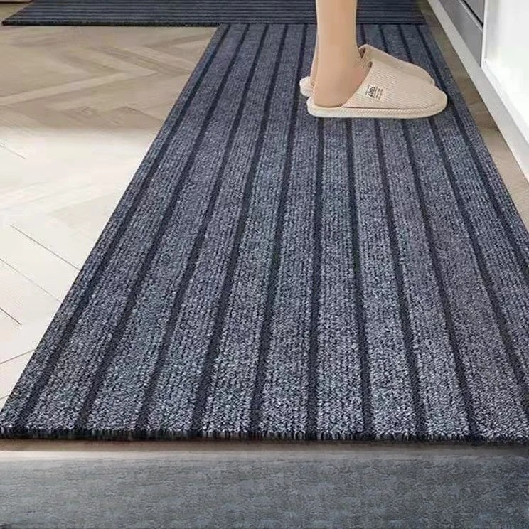 발매트 업소용 현관 강력흡진 신발털이 대형 스트라이프패턴 미끄럼방지 빨간색 50x80cm - 상세 이미지 2