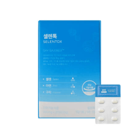 [불티낫슈 협력사]셀렌톡 아연 셀레늄 구리 데이배리어 500mg 30정 1개