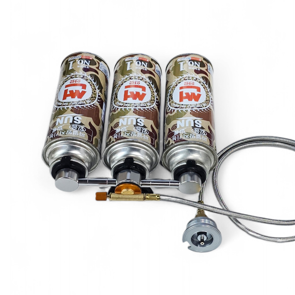 모아이캠핑 이와타니 파세코 신일 히터 난로 부탄가스 스테이션 어댑터 자석식 세트 실속형