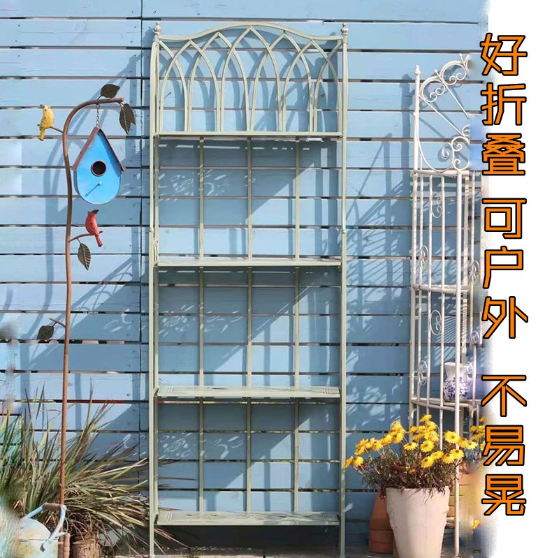철제 화분 진열대 엔틱 베란다 다육이선반 철재 인테리어 4단 정리대 선반 - 상세 이미지 2