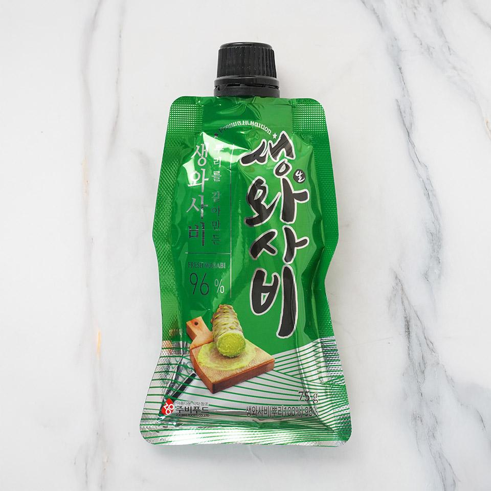 메가마트 주비푸드 뿌리를 갈아만든 생와사비 (96%) 75g - 상품 이미지
