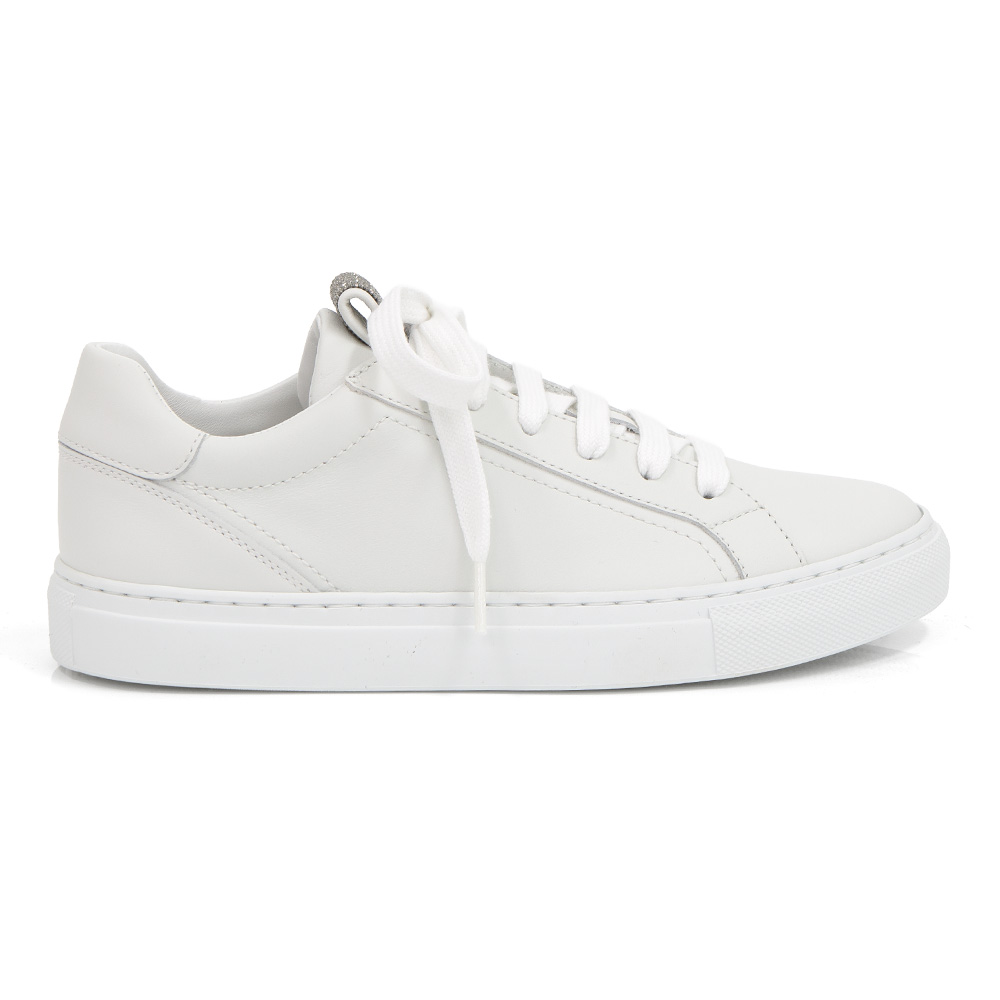 브루넬로쿠치넬리 레더 화이트 스니커즈 MZGSG2525 C7592 (2025 S/S) SIZE 36,37 - 상세 이미지 2