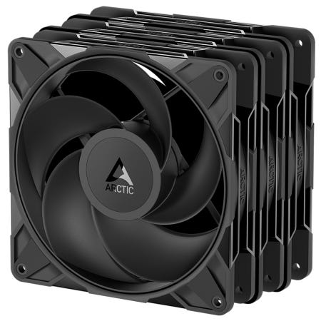 아틱 ARCTIC P14 Pro Reverse PST 서린 시스템 케이스 쿨러 (3팩, 블랙)
