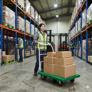 택배 구루마 접이식 대형 구르마 밀차 끌차 대차 그린 실사용 후기 | 효과 있을까? - 상품 이미지 4