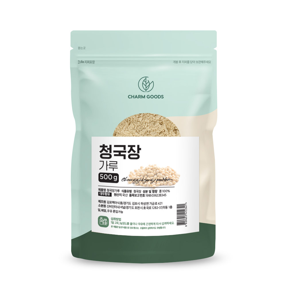 냄새없는 청국장 분말 국산콩 발효식품 우리콩 식이섬유 식품 500g, 1개 - 상품 이미지