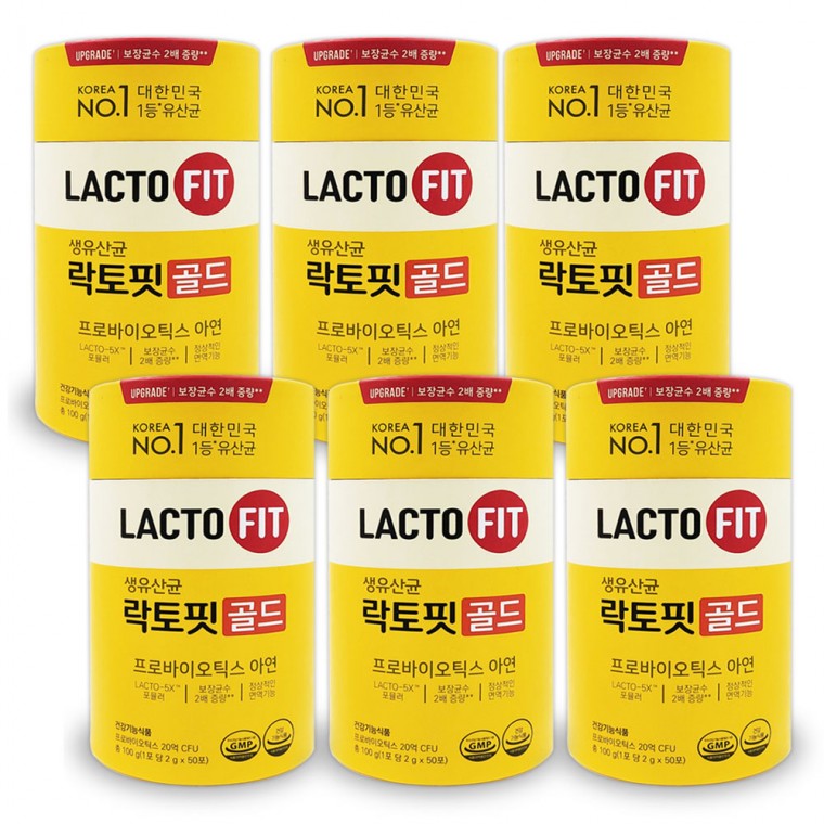락토핏 생유산균 골드 2g x 50포 6통 - 상품 이미지