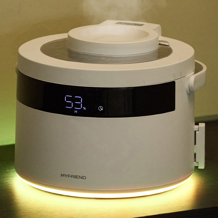 마이프랜드 가열식 가습기 4L 대용량 스테인리스 신생아 아기용 가습기 스티모맥스