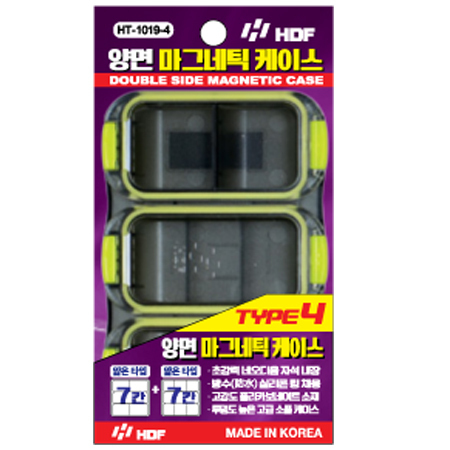 해동조구 HT-1019 양면 마그네틱 낚시 소품 케이스 타입4, 클리어 - 메인 이미지