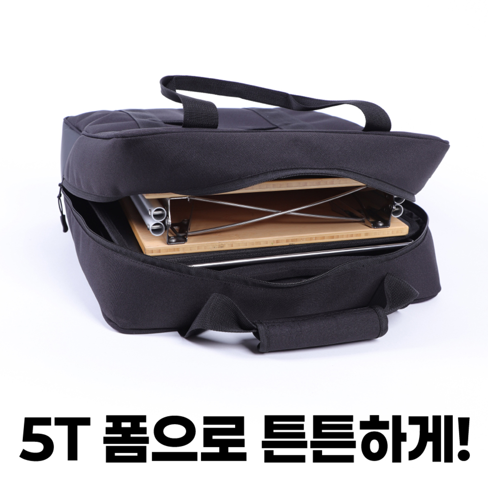 와일드원 스노우피크 마이테이블 호환 수납 가방 케이스 더블, 블랙 - 상세 이미지 2