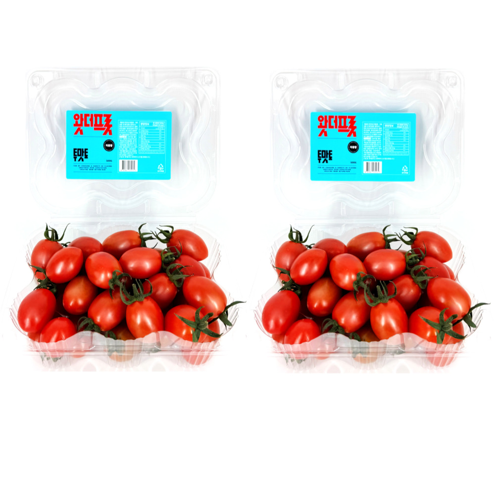 스테비아 토마토 방울토마토 자몽향 투맛토 500g 2팩 (1kg) - 메인 이미지