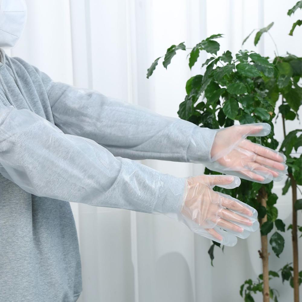 일회용 비닐 롱 장갑 김장용 긴 장갑 글러브 60cm 10매 김장 분리수거 청소 세차 이미지 7