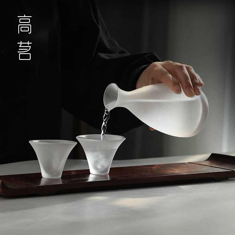 유리 사케 도쿠리 찻잔 위스키 소주 술잔 사케잔세트 안개 풀링 세트 0115 + 약 1 - 상세 이미지 4