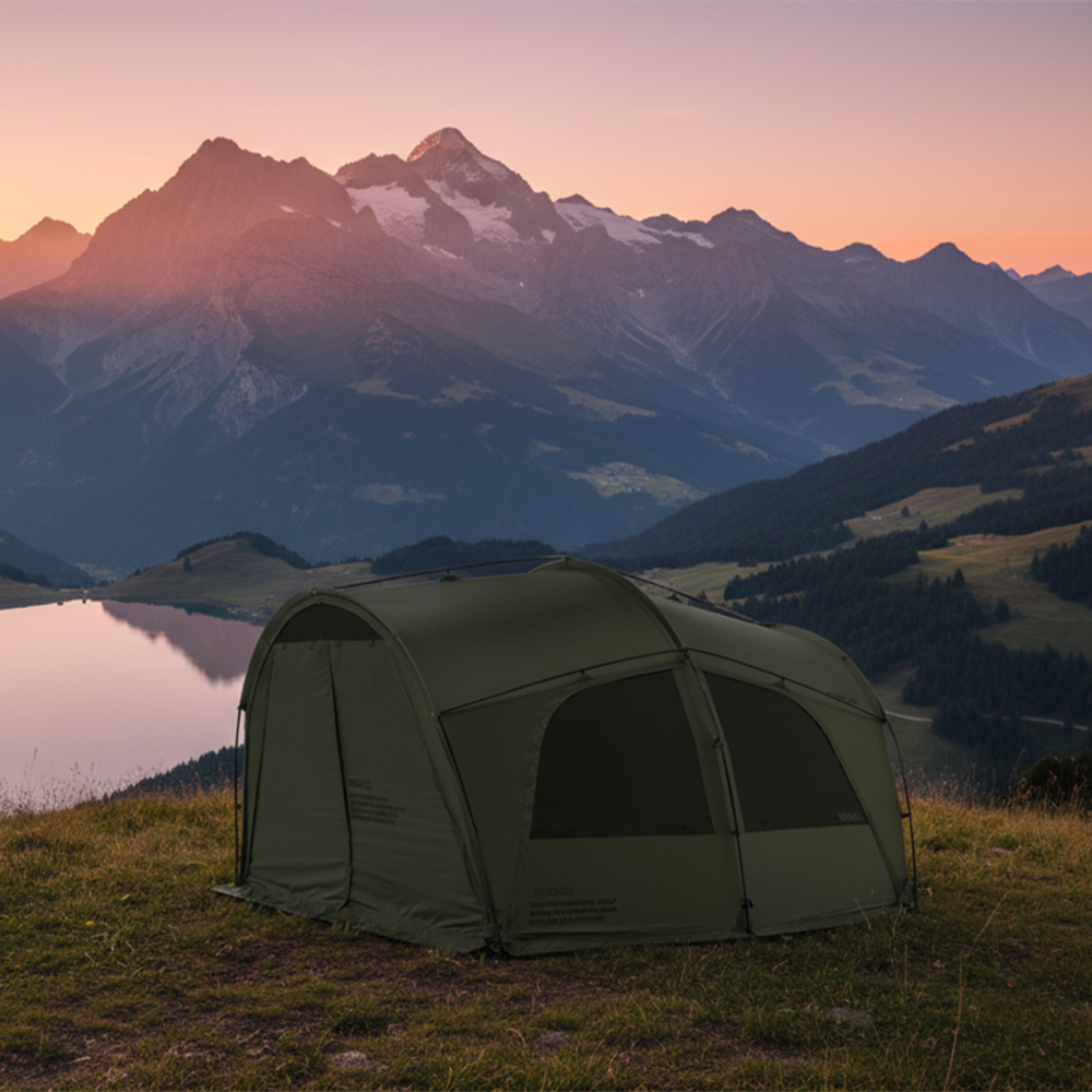 카고컨테이너 터널 EX 텐트 4인용 터널형 돔형 쉘터 DAC 폴 모스카키