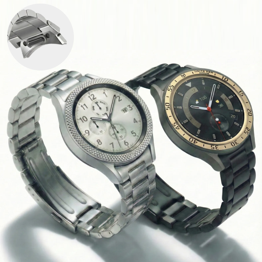 갤럭시워치7 스트랩 갤럭시워치6 클래식 원터치 메탈 시계줄 갤워치5 프로 밴드 호환