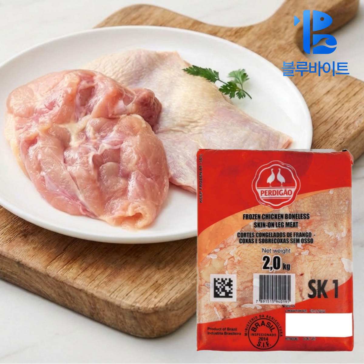 닭정육 페르디가오 닭다리살 뼈없는 순살 브라질산 냉동 2kg 가격 비교 블루바이트 닭정육 페르디가오 닭다리살 뼈없는 순살 브라질산 냉동 2kg