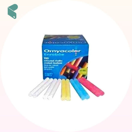 탄산분필 칠판 지우개 세트 가루없는 분필 적색 빨강 120통 오미야 판서 제이엘생활