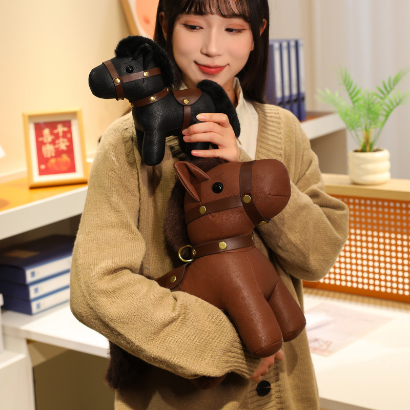 말띠 마스코트 봉제인형 키링 가방고리 새해 선물 기본(레드 13cm) - 상세 이미지 3