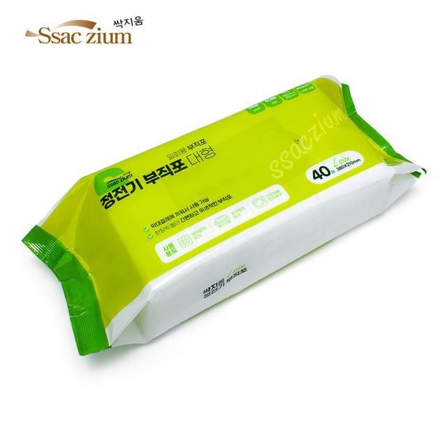 부직포(대) 40p 물걸레 패드 청소기 리필용 - 상품 이미지