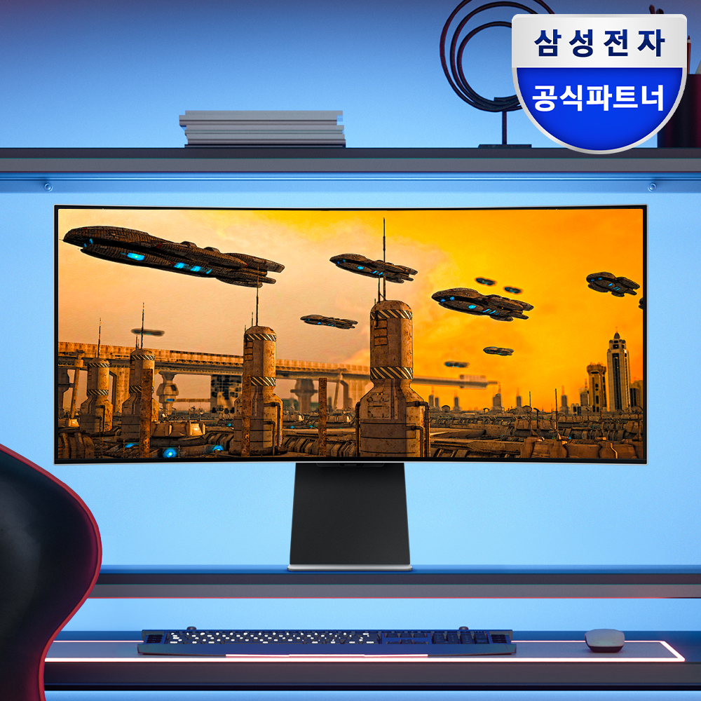 삼성 오디세이 OLED G8 S34DG852 86.8cm (34인치) 커브드 게이밍 모니터 - 메인 이미지