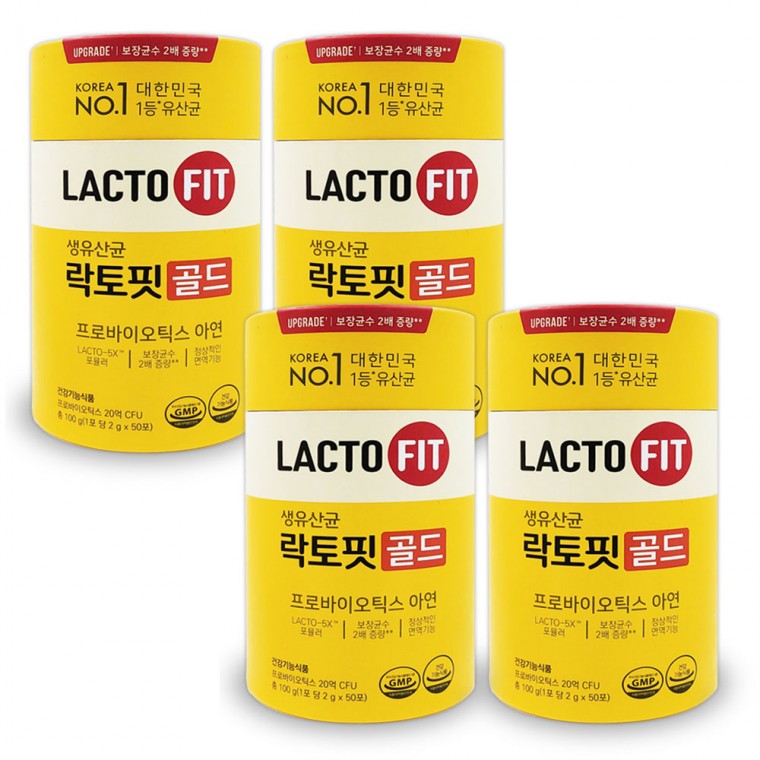 락토핏 생유산균 골드 2g x 50포 4통 - 메인 이미지