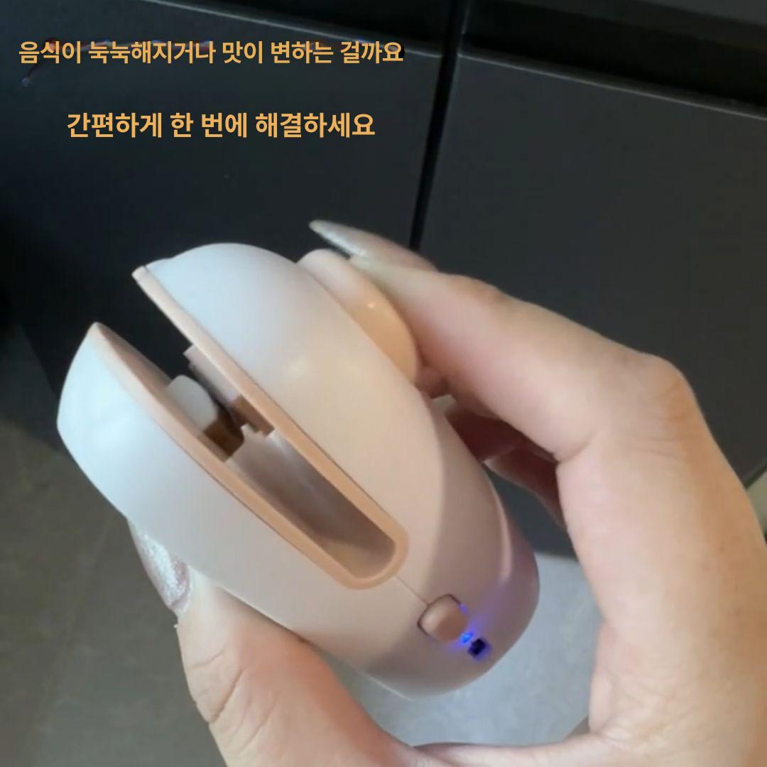 미니 자석식 휴대용 가정용 식품 밀봉기 핑크피그 - 상세 이미지 4